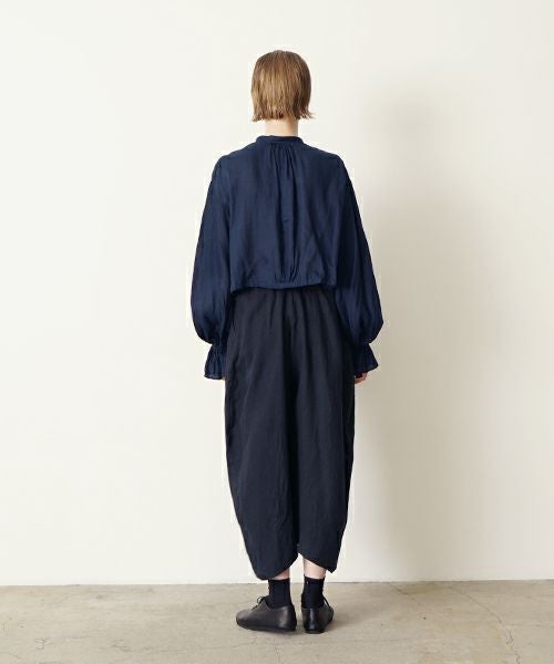 suzuki takayuki スズキタカユキ garthered pantsⅠ[T001-17/black]