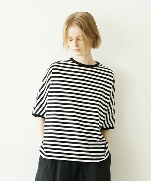 Mochi / home&miles モチ / ホーム＆マイルズ border puff t-shirt