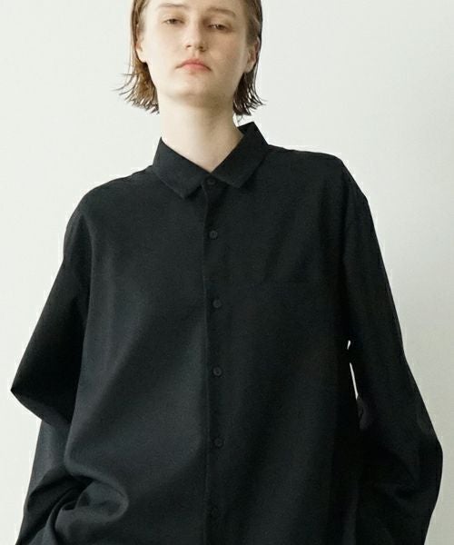 VU ヴウ two slit shirts washable wool [PLAIN×CHECK] vu-sht-004