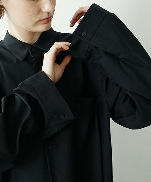 VU ヴウ two slit shirts washable wool [PLAIN×CHECK] vu-sht-004