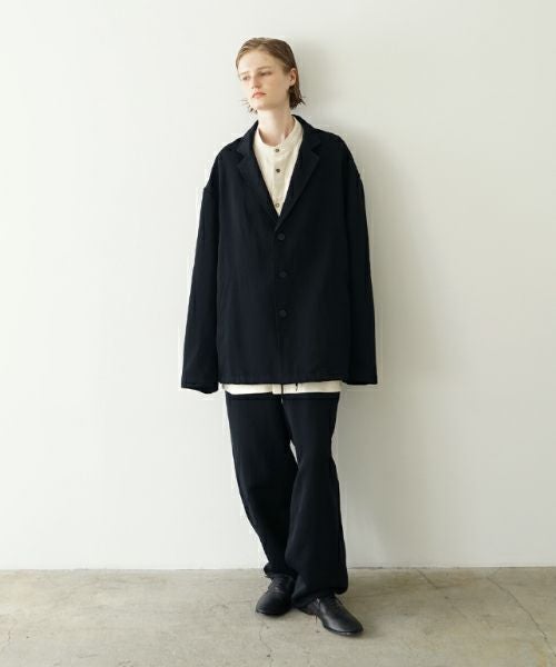 VUヴウwide stand collar shirts nep cotton silk [OFF WHITE] vu-sht-008