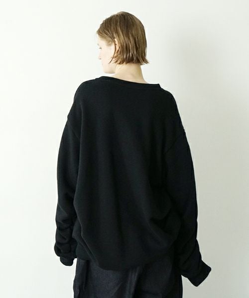 VU ヴウ elastic short sweat cotton wool  [BLACK] vu-cut-011