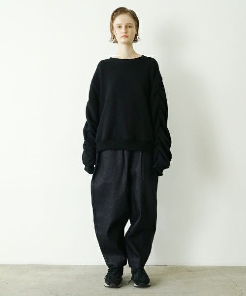 VU ヴウ elastic short sweat cotton wool  [BLACK] vu-cut-011
