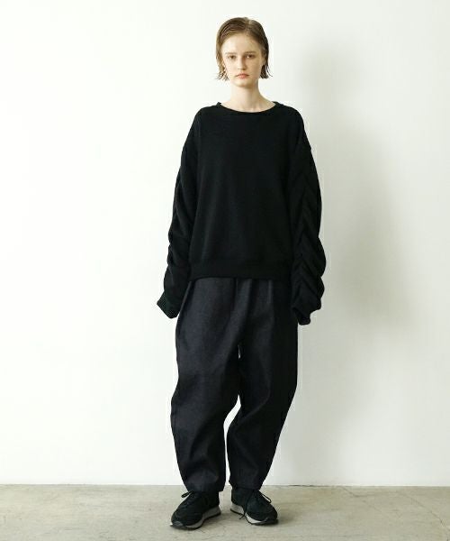 VU ヴウ elastic short sweat cotton wool  [BLACK] vu-cut-011