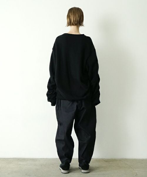 VU ヴウ elastic short sweat cotton wool  [BLACK] vu-cut-011