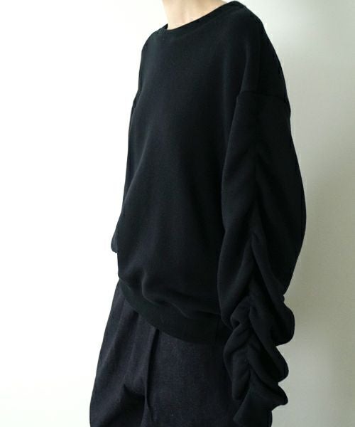 VU ヴウ elastic short sweat cotton wool  [BLACK] vu-cut-011