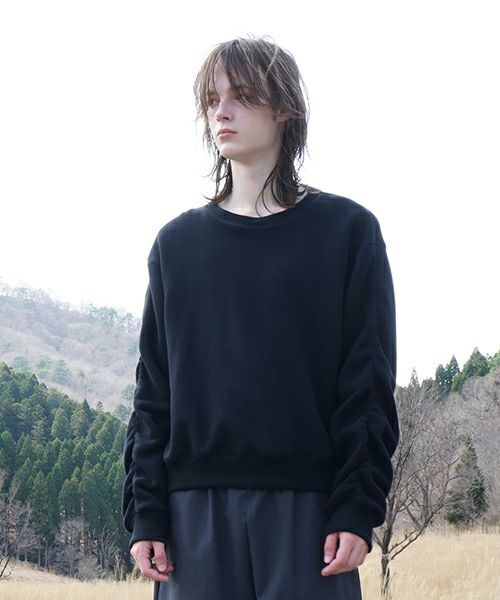 VU ヴウ elastic short sweat cotton wool  [BLACK] vu-cut-011
