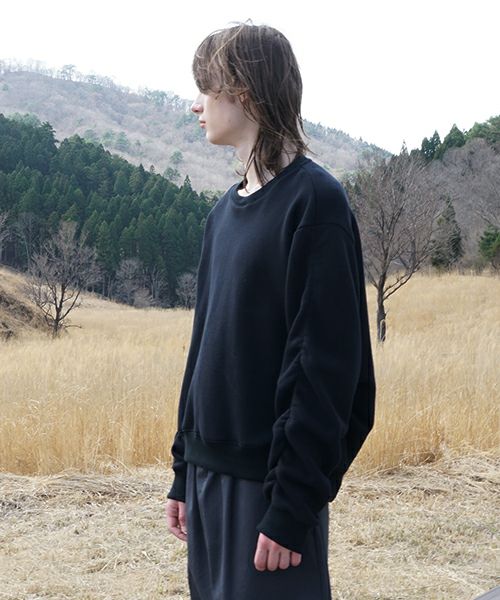 VU ヴウ elastic short sweat cotton wool  [BLACK] vu-cut-011