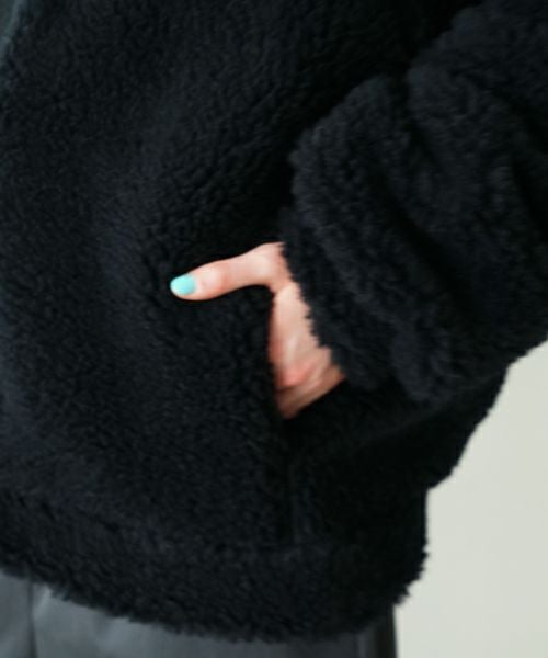 VU / ヴウ sheep Boa blouson  [BLACK] vu-cut-010 シープボアブルゾン