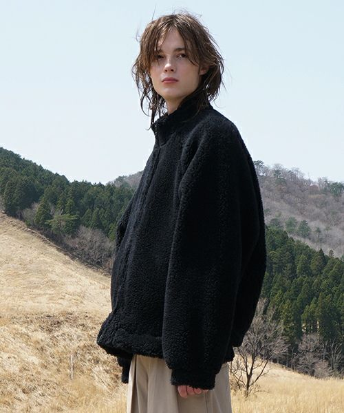 VU / ヴウ sheep Boa blouson  [BLACK] vu-cut-010 シープボアブルゾン