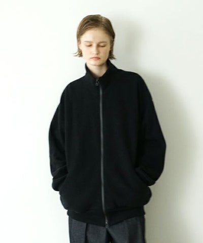 VU ヴウ zip-up cardigan cotton wool [BLACK] vu-cdg-001