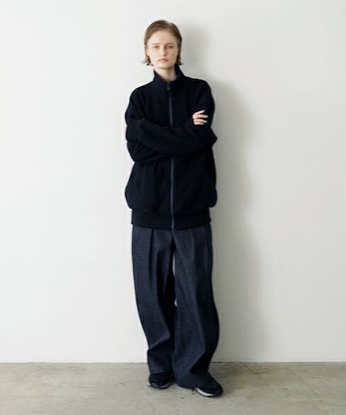 VU ヴウ zip-up cardigan cotton wool [BLACK] vu-cdg-001