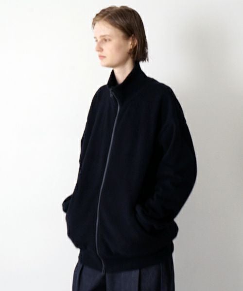 VU ヴウ zip-up cardigan cotton wool [BLACK] vu-cdg-001