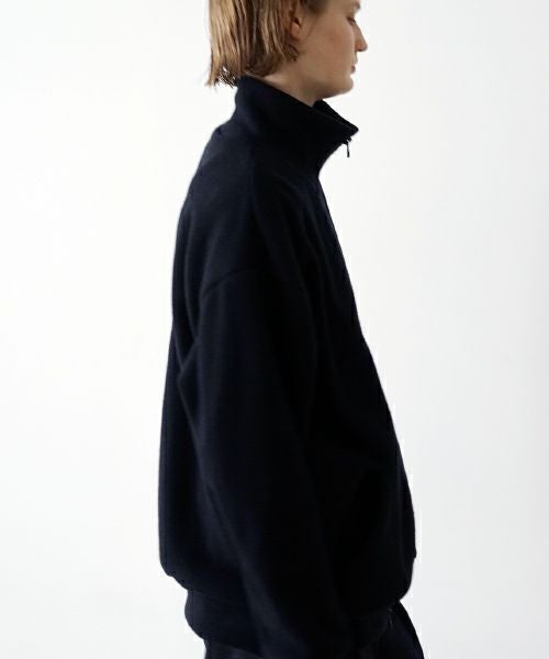 VU ヴウ zip-up cardigan cotton wool [BLACK] vu-cdg-001