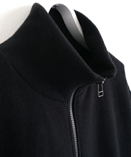 VU ヴウ zip-up cardigan cotton wool [BLACK] vu-cdg-001