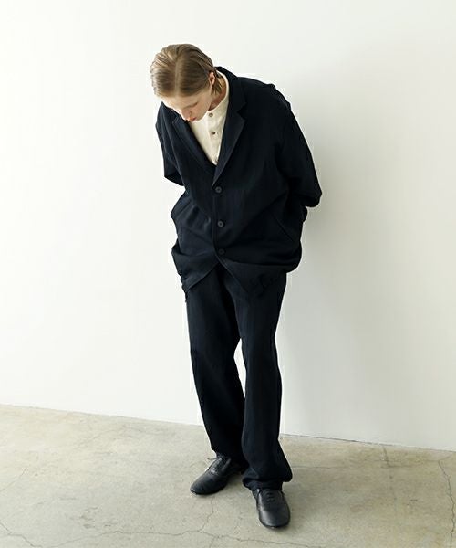VUヴウeasy pants linen wool [BLACK] vu-pnt-008