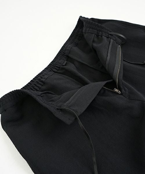 VUヴウeasy pants linen wool [BLACK] vu-pnt-008