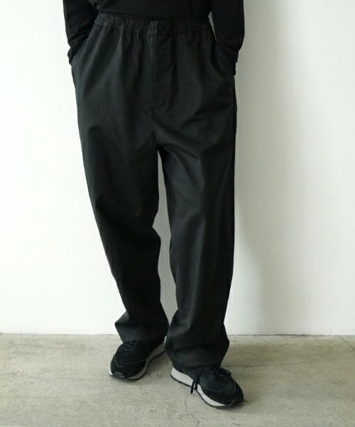 VU ヴウ easy pants  FINX COTTON  [BLACK] vu-pnt-008