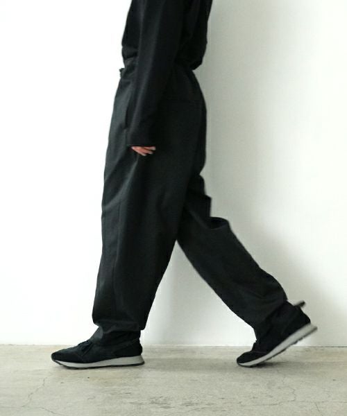 VU ヴウ easy pants  FINX COTTON  [BLACK] vu-pnt-008