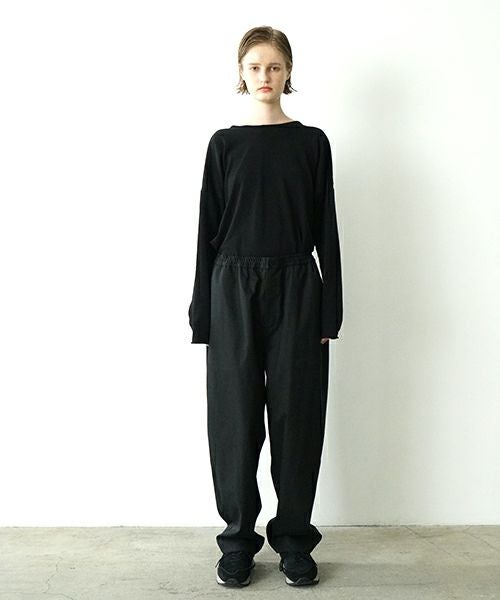 VU ヴウ easy pants  FINX COTTON  [BLACK] vu-pnt-008
