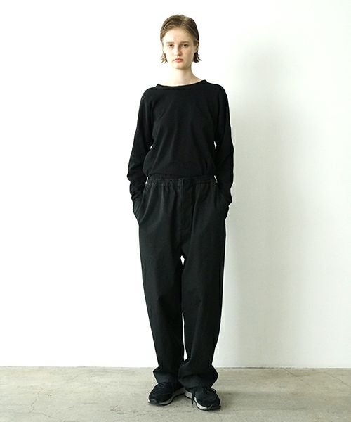 VU ヴウ easy pants  FINX COTTON  [BLACK] vu-pnt-008