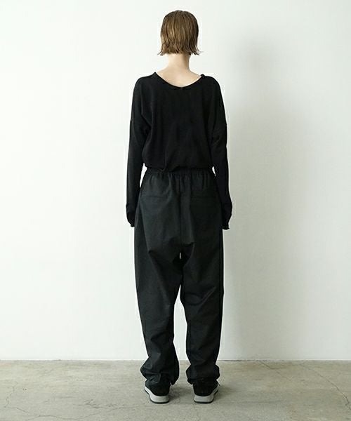 VU ヴウ easy pants  FINX COTTON  [BLACK] vu-pnt-008