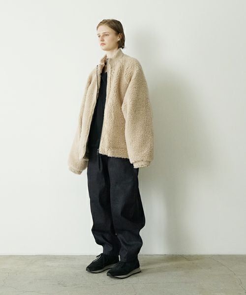 VU ヴウ easy pants  FINX COTTON  [BLACK] vu-pnt-008