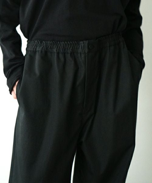VU ヴウ easy pants  FINX COTTON  [BLACK] vu-pnt-008