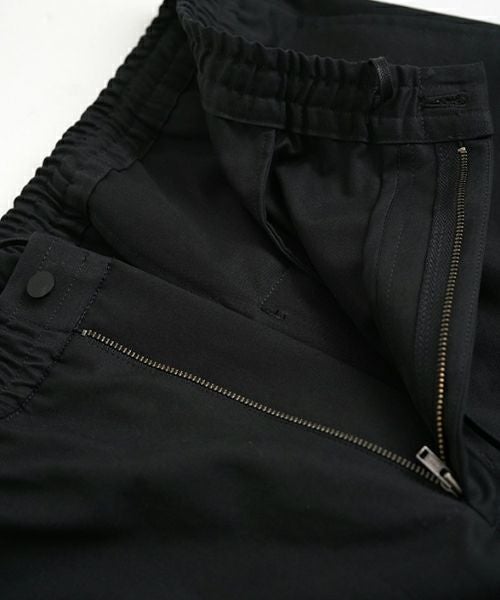 VU ヴウ easy pants  FINX COTTON  [BLACK] vu-pnt-008