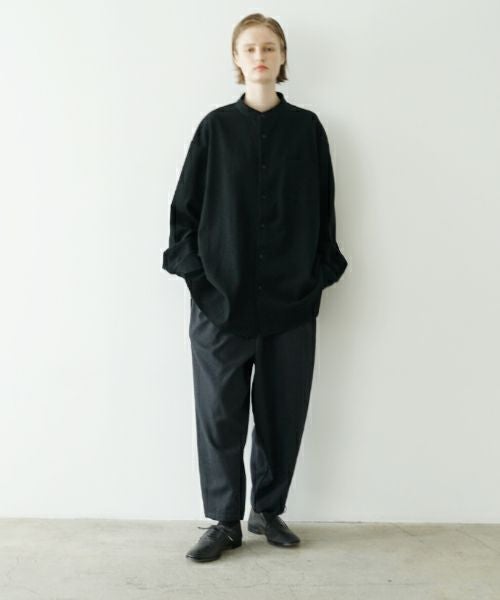 VU ヴウ 【Standard】cropped pants flannel wool [CHARCOAL GRAY] vu-pnt-005