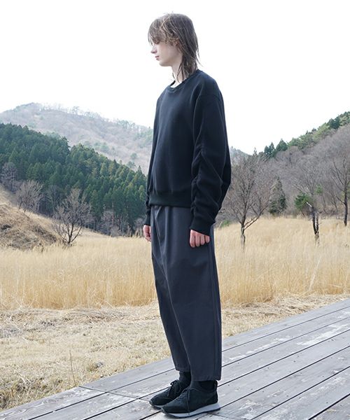 VU ヴウ 【Standard】cropped pants finx cotton [GRAPHTE] vu-pnt-005