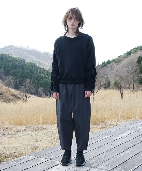 VU ヴウ 【Standard】cropped pants finx cotton [GRAPHTE] vu-pnt-005
