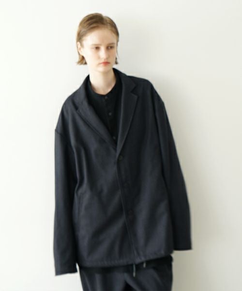 VU ヴウ coach jacket flannel wool [CHARCOAL GRAY] vu-blu-007