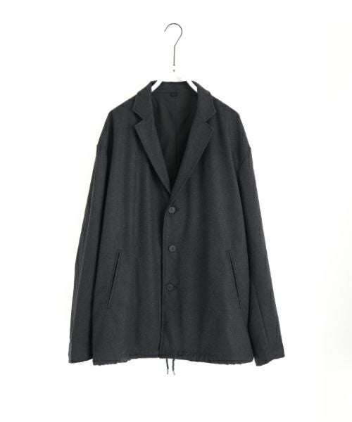 VU ヴウ coach jacket flannel wool [CHARCOAL GRAY] vu-blu-007