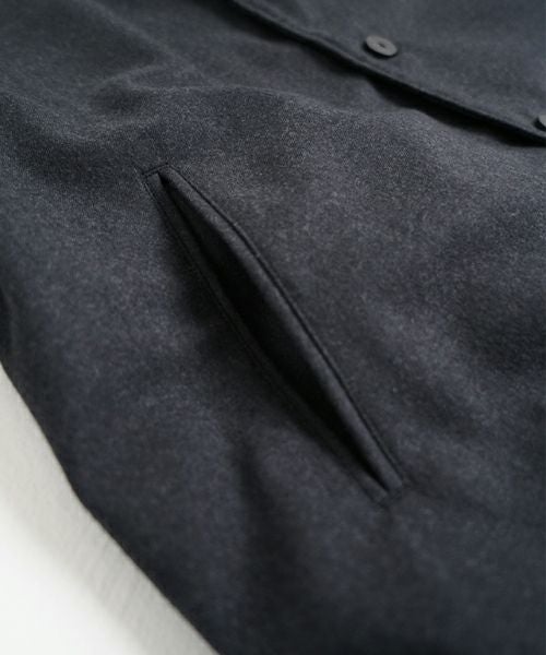 VU ヴウ coach jacket flannel wool [CHARCOAL GRAY] vu-blu-007