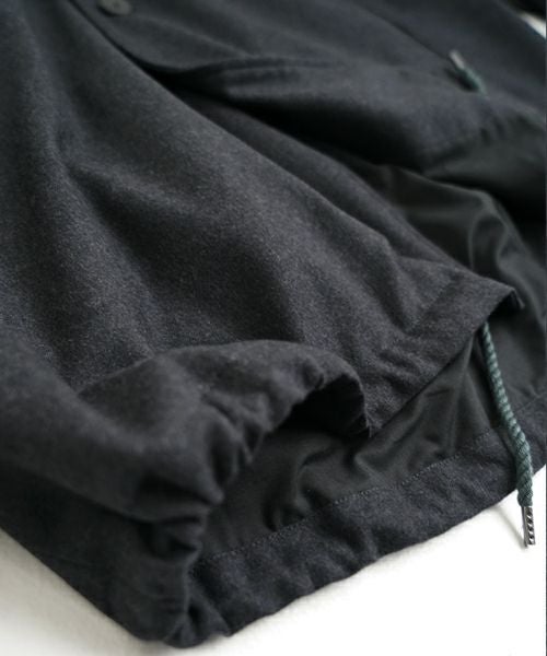 VU ヴウ coach jacket flannel wool [CHARCOAL GRAY] vu-blu-007