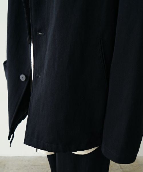 VU ヴウ coach jacket linen wool [BLACK] vu-blu-007