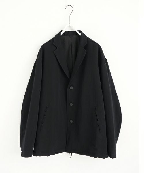 VU ヴウ coach jacket linen wool [BLACK] vu-blu-007