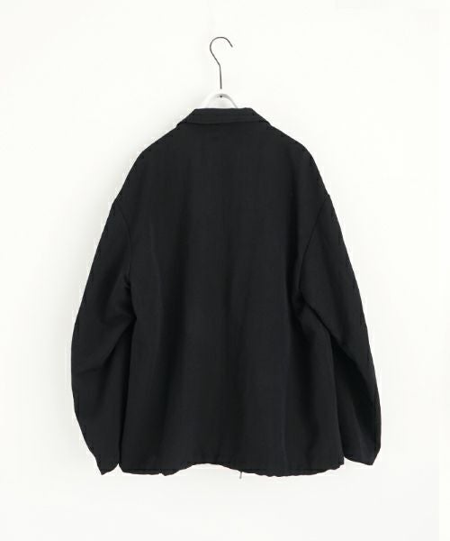 VU ヴウ coach jacket linen wool [BLACK] vu-blu-007