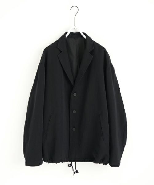 VU ヴウ coach jacket linen wool [BLACK] vu-blu-007
