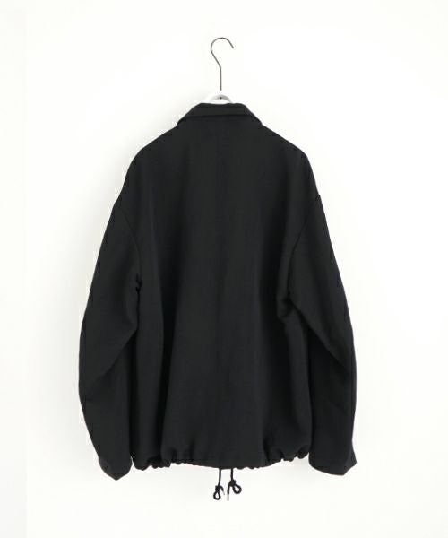VU ヴウ coach jacket linen wool [BLACK] vu-blu-007