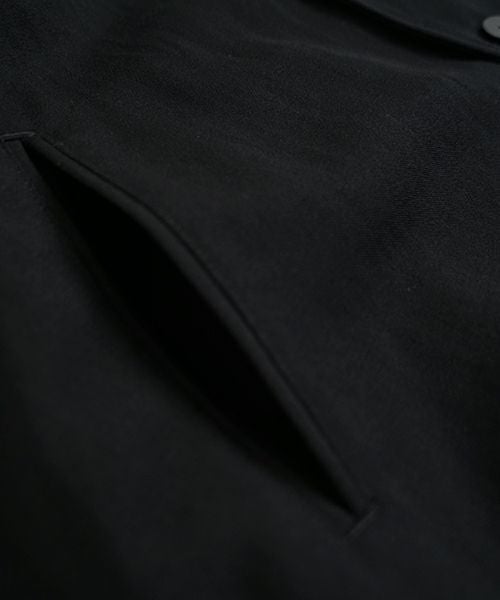 VU ヴウ coach jacket linen wool [BLACK] vu-blu-007