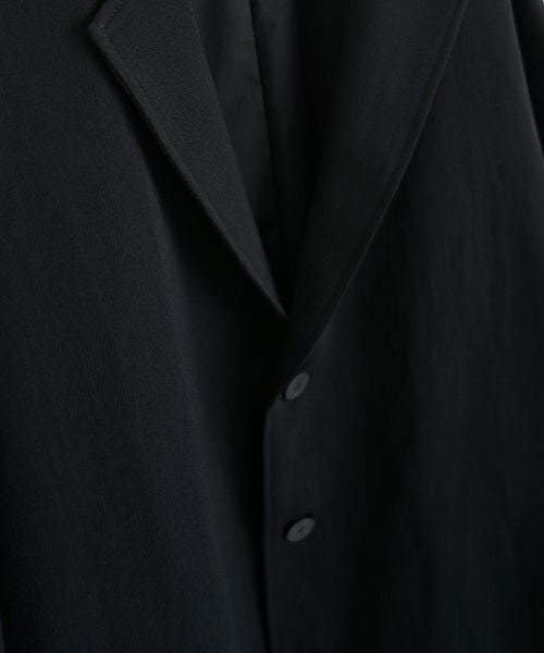 VU ヴウ coach jacket linen wool [BLACK] vu-blu-007
