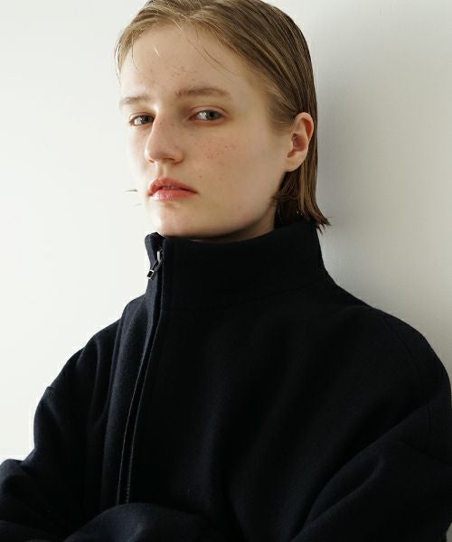 VU ヴウ stand collar coach blouson [BLACK] vu-blu-006