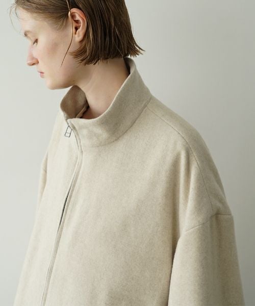 VU ヴウ stand collar coach blouson [OFF WHITE] vu-blu-006