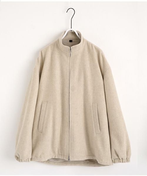 VU ヴウ stand collar coach blouson [OFF WHITE] vu-blu-006