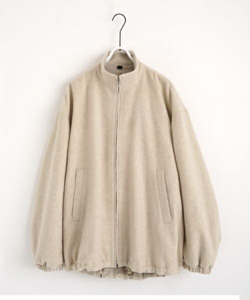 VU ヴウ stand collar coach blouson [OFF WHITE] vu-blu-006