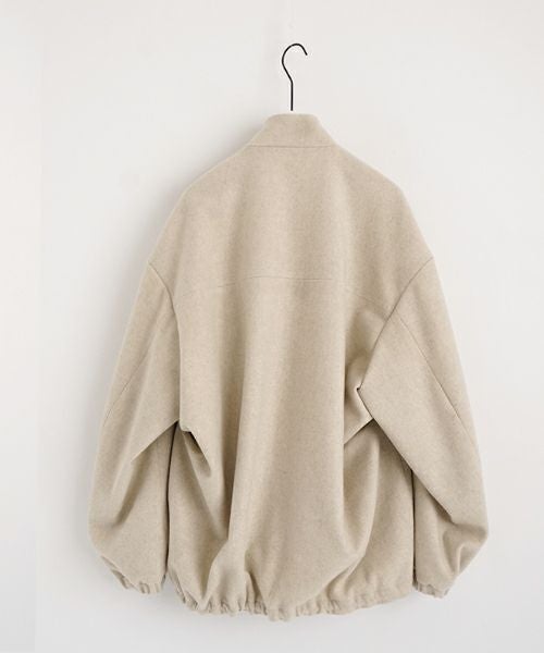 VU ヴウ stand collar coach blouson [OFF WHITE] vu-blu-006
