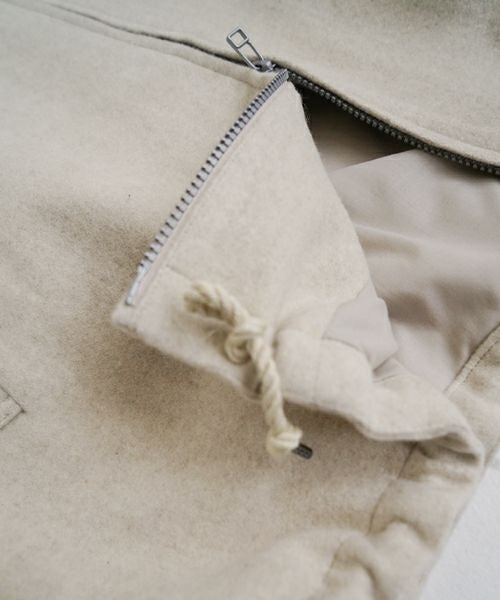 VU ヴウ stand collar coach blouson [OFF WHITE] vu-blu-006