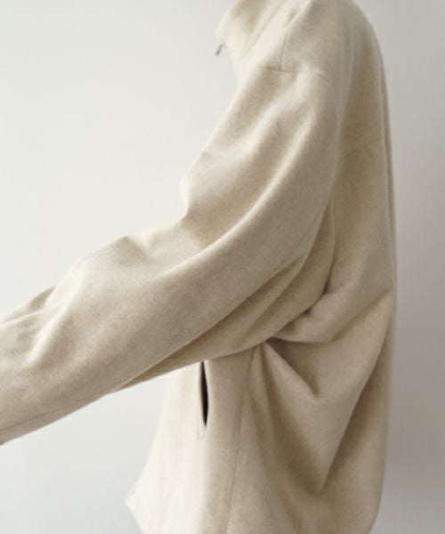 VU ヴウ stand collar coach blouson [OFF WHITE] vu-blu-006